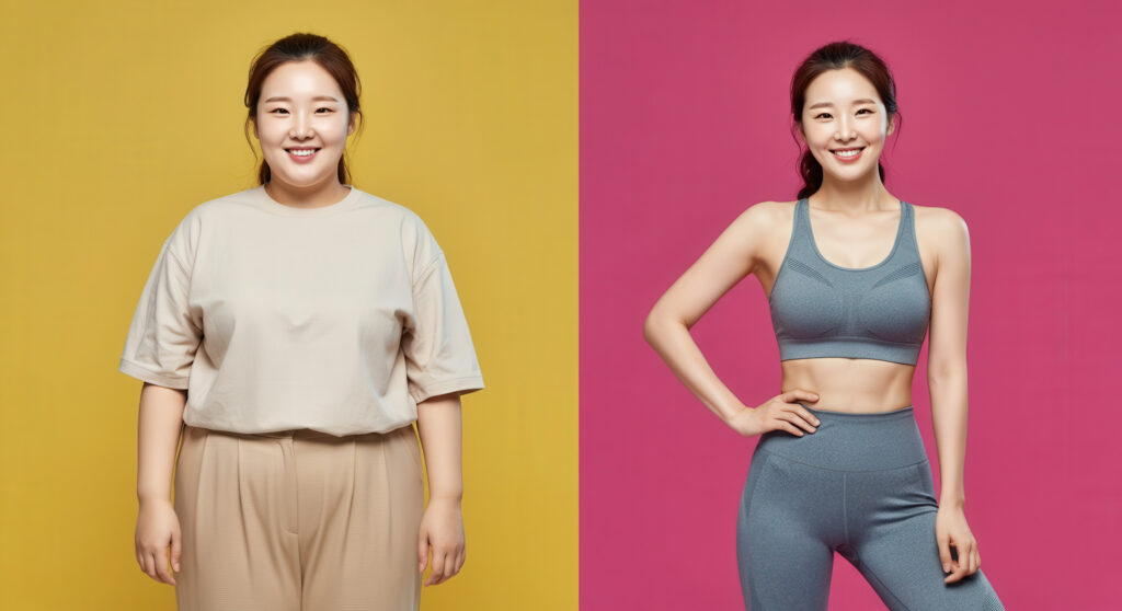 다이어트 전/후 사진