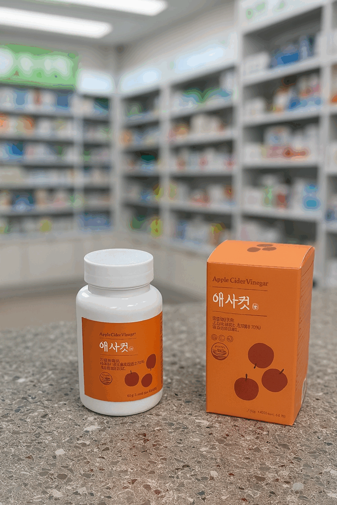 약국에서 구매한 애사컷정 제품 이미지