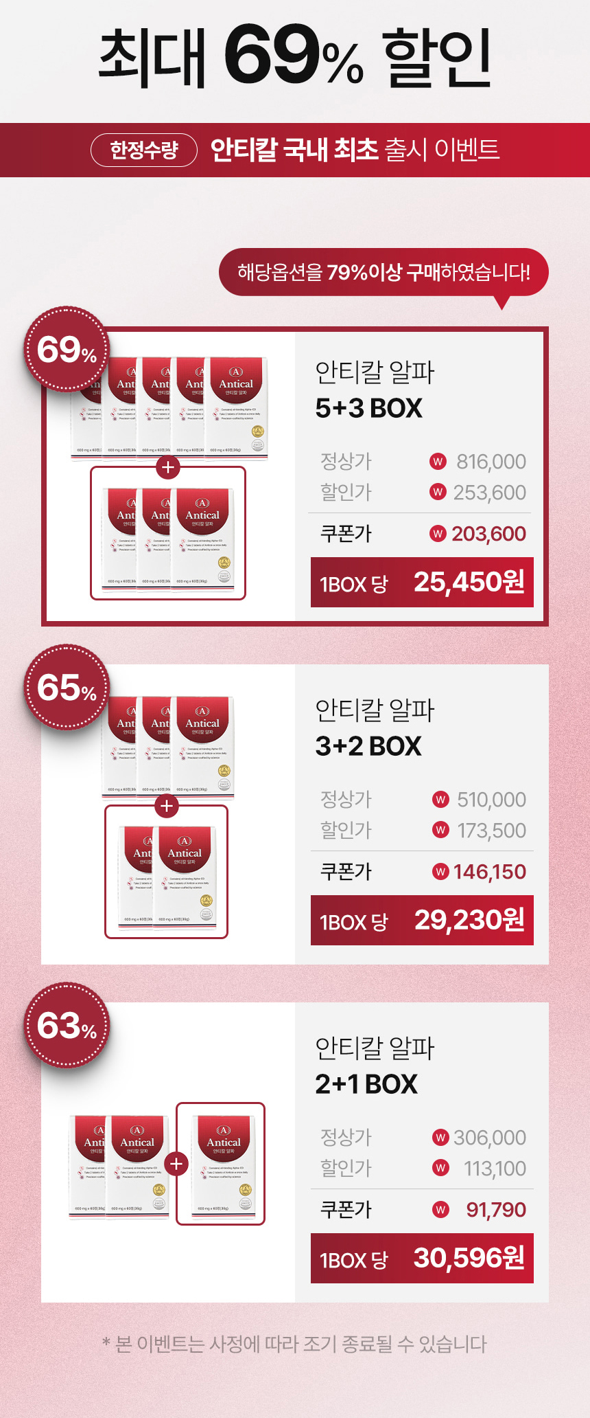 안티칼알파 가격정보